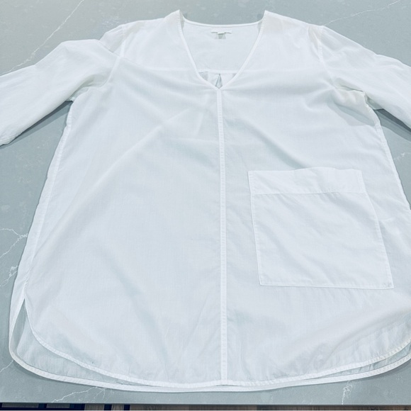 COS Oversized Lightweight Cotton Tunic / White / Size M - Picture 5 of 8